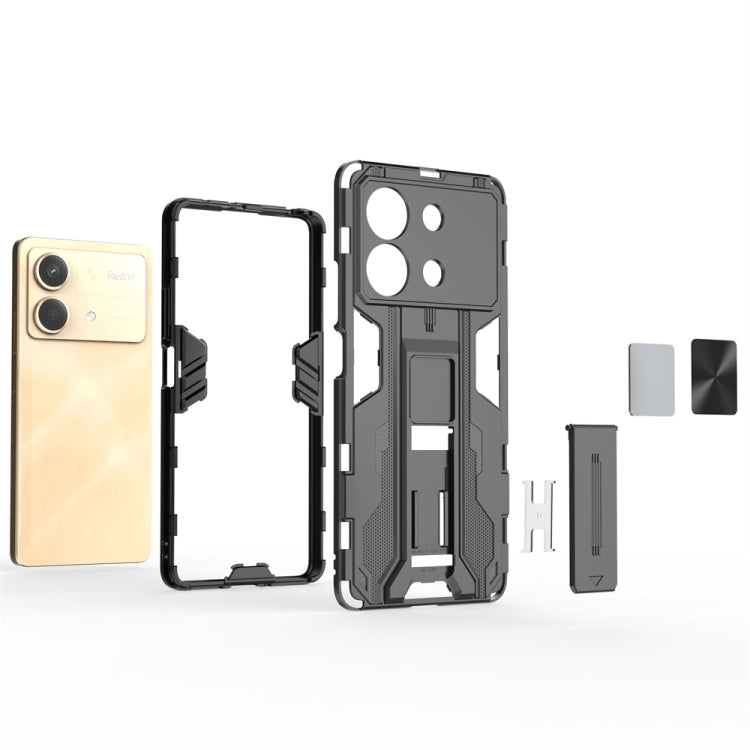 For Redmi Note 13R Pro Supersonic Armor PC Hybrid TPU Phone Case(Red) - Xiaomi Cases by PMC TechLife | Online Shopping South Africa | PMC TechLife | Buy Now Pay Later Mobicred