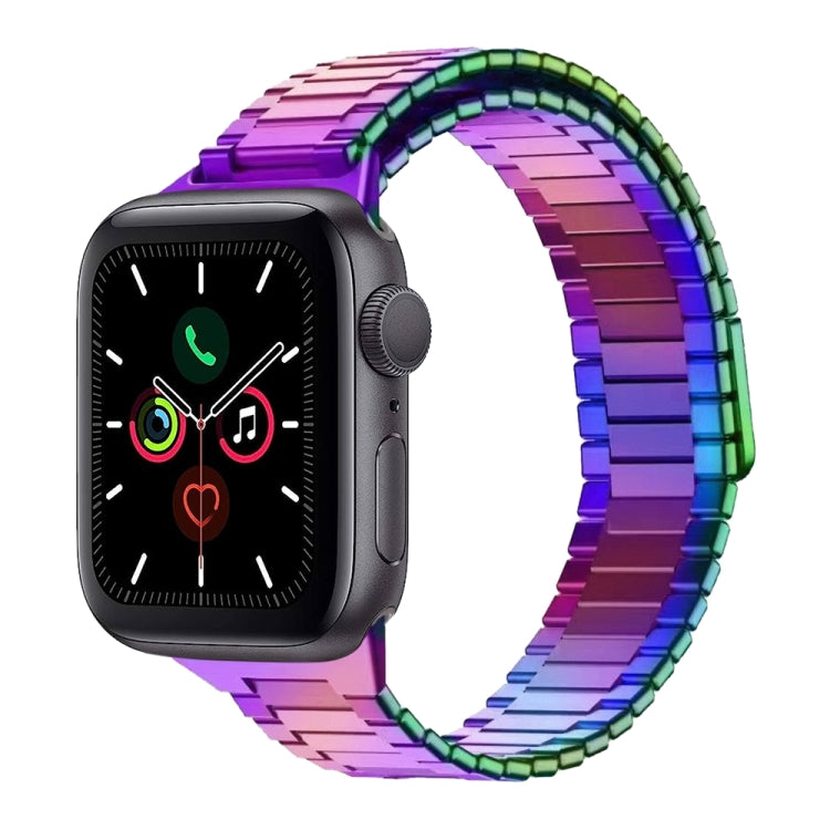 For Apple Watch Series 5 44mm Bamboo Magnetic Stainless Steel Metal Watch Strap(Color) - Watch Bands by PMC Jewellery | Online Shopping South Africa | PMC Jewellery