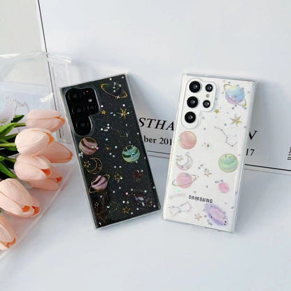 For Samsung Galaxy S25 Ultra 5G Cosmic Star Glitter Epoxy TPU Phone Case(Transparent) - Galaxy S25 Ultra 5G Cases by PMC Jewellery | Online Shopping South Africa | PMC Jewellery | Buy Now Pay Later Mobicred