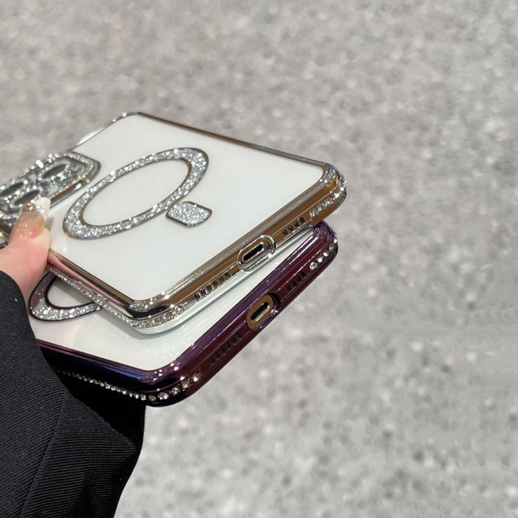 For iPhone 16 Pro Diamond Plated MagSafe TPU Phone Case(Gold) - iPhone 16 Pro Cases by PMC TechLife | Online Shopping South Africa | PMC TechLife | Buy Now Pay Later Mobicred