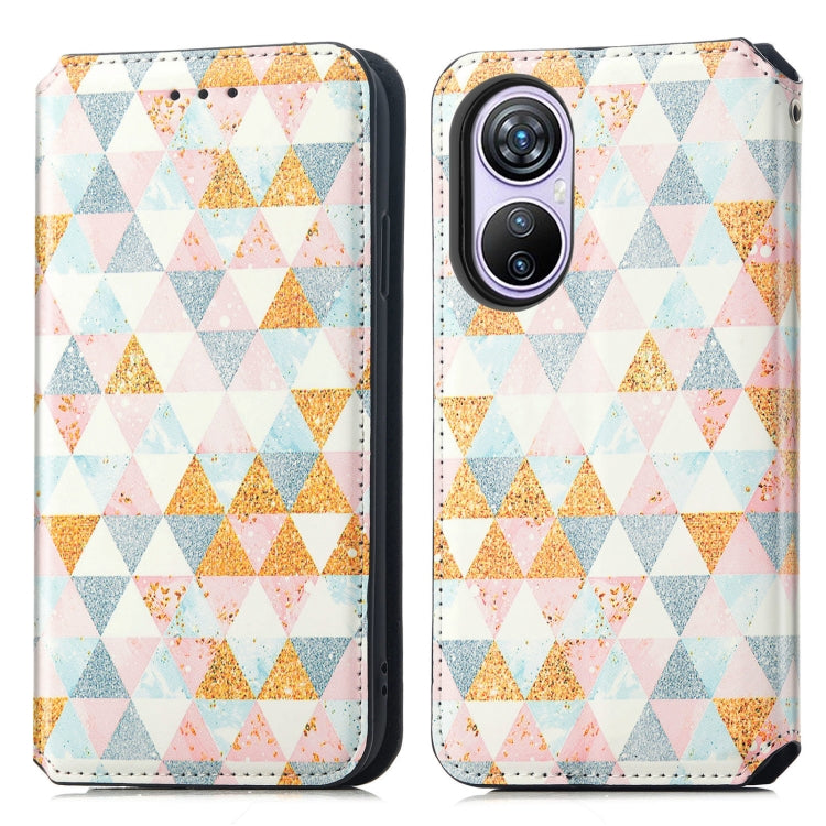 For Blackview A200 Pro CaseNeo Colorful Magnetic Leather Phone Case(Rhombus) - More Brand by PMC Jewellery | Online Shopping South Africa | PMC Jewellery