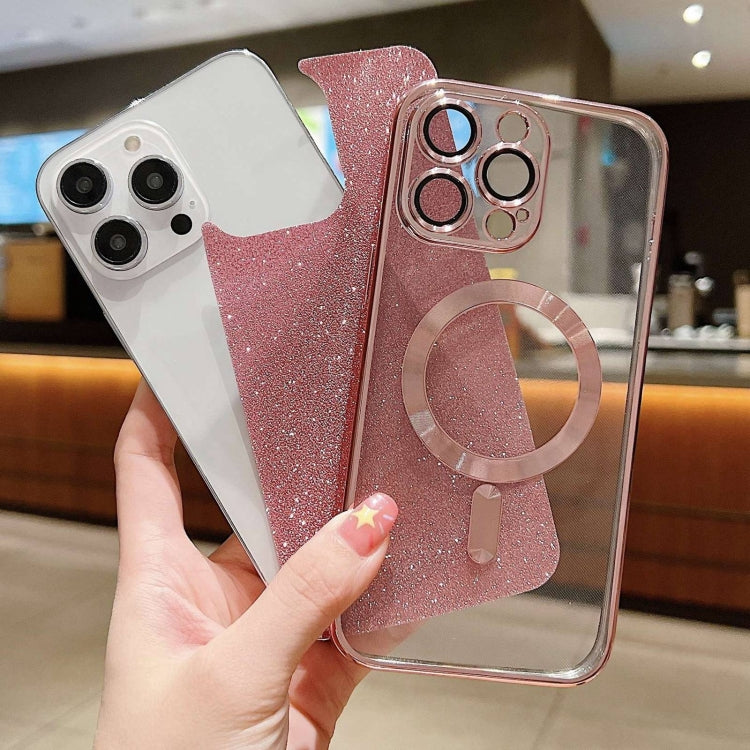 For iPhone 16 Pro Glitter Electroplating MagSafe TPU Phone Case(Red) - iPhone 16 Pro Cases by PMC TechLife | Online Shopping South Africa | PMC TechLife | Buy Now Pay Later Mobicred
