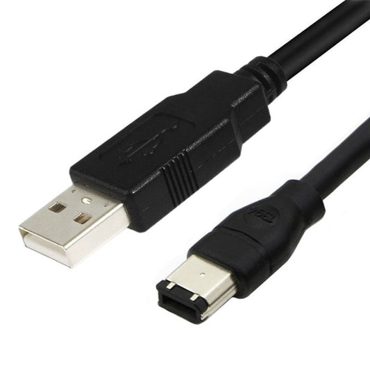 JUNSUNMAY Firewire IEEE 1394 6 Pin Male to USB 2.0 Male Adaptor Convertor Cable Cord, Length:4.5m - USB Cable by JUNSUNMAY | Online Shopping South Africa | PMC Jewellery | Buy Now Pay Later Mobicred