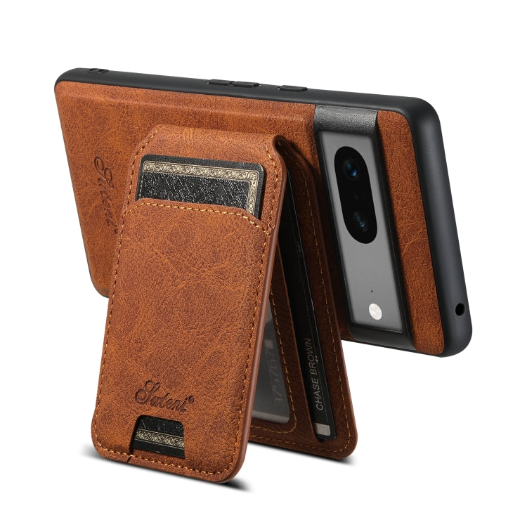 For Google Pixel 7 Suteni H16 Litchi Texture Leather Detachable Wallet Back Phone Case(Black) - free shipping - PMC TechLife - Order now!