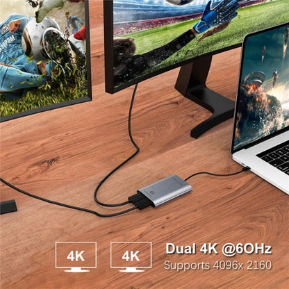 WAVLINK WL-UTA02D Thunderbolt 3 to Dual DisplayPort Adapter Converter Support 4K / 60Hz -  by WAVLINK | Online Shopping South Africa | PMC Jewellery | Buy Now Pay Later Mobicred