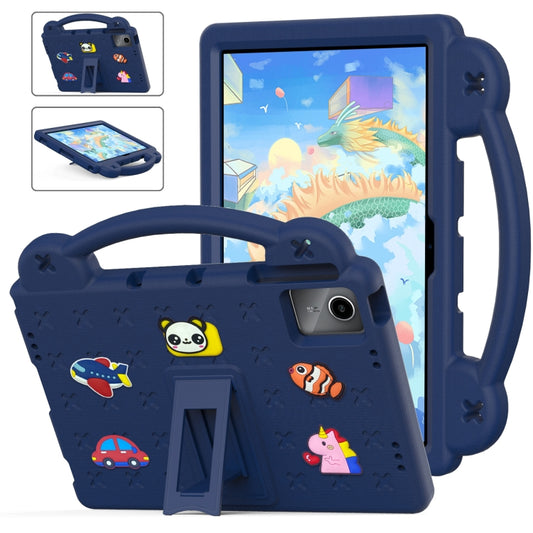 For Lenovo Tab P11 / J606F Handle Kickstand Children EVA Shockproof Tablet Case(Navy Blue) - Lenovo by PMC Jewellery | Online Shopping South Africa | PMC Jewellery | Buy Now Pay Later Mobicred