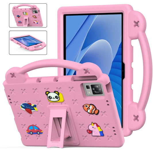 For DOOGEE T30 Pro 11 2023 Handle Kickstand Children EVA Shockproof Tablet Case(Pink) - Others by PMC Jewellery | Online Shopping South Africa | PMC Jewellery | Buy Now Pay Later Mobicred