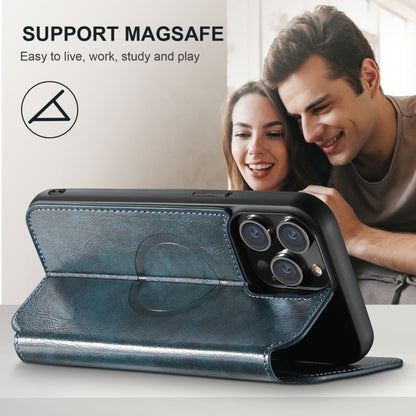 For iPhone 16 Pro Max Suteni J05 Leather Magnetic MagSafe Phone Case(Blue) - iPhone 16 Pro Max Cases by Suteni | Online Shopping South Africa | PMC Jewellery | Buy Now Pay Later Mobicred