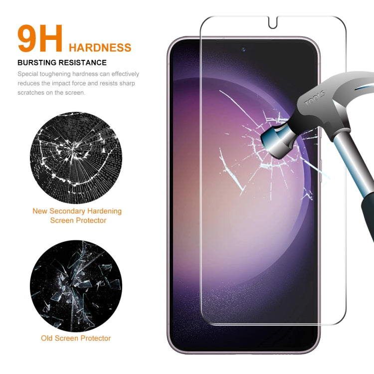 For Samsung Galaxy S24+ 5G 2pcs ENKAY 0.18mm High Aluminum-silicon Tempered Glass Film, Support Ultrasonic Fingerprint Unclock - Galaxy S24+ 5G Tempered Glass by ENKAY | Online Shopping South Africa | PMC Jewellery | Buy Now Pay Later Mobicred