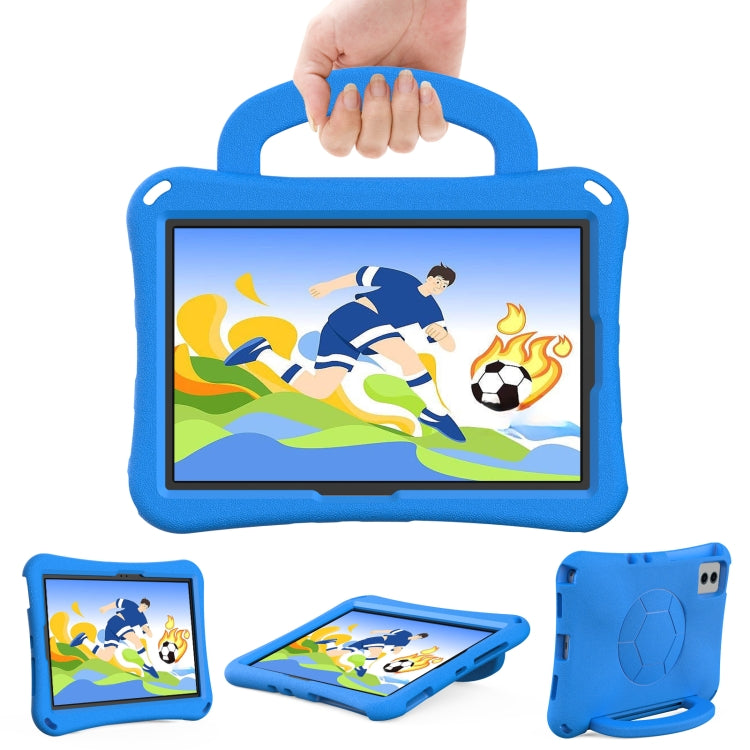 For Samsung Galaxy Tab S9 FE 11 X510 2023 Handle Football Shaped EVA Shockproof Tablet Case(Blue) - Galaxy Tab S9 FE by PMC Jewellery | Online Shopping South Africa | PMC Jewellery | Buy Now Pay Later Mobicred