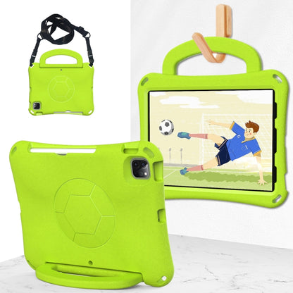 For iPad Pro 11 2024 Handle Football Shaped EVA Shockproof Tablet Case(Grass Green) - iPad Pro 11 2024 Cases by PMC Jewellery | Online Shopping South Africa | PMC Jewellery | Buy Now Pay Later Mobicred