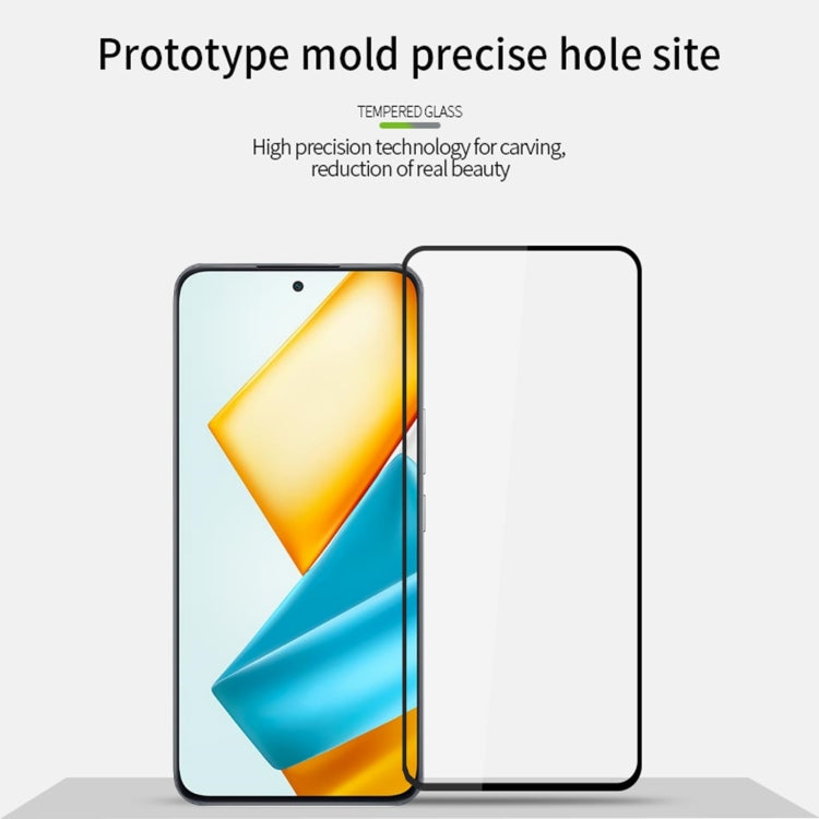 For Honor 90 GT PINWUYO 9H 2.5D Full Screen Tempered Glass Film(Black) - OPPO Tempered Glass by PINWUYO | Online Shopping South Africa | PMC Jewellery | Buy Now Pay Later Mobicred