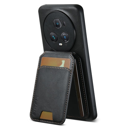 For Honor Magic6 Pro Suteni H02 Leather Wallet Stand Back Phone Case(Black) - Honor Cases by Suteni | Online Shopping South Africa | PMC Jewellery | Buy Now Pay Later Mobicred