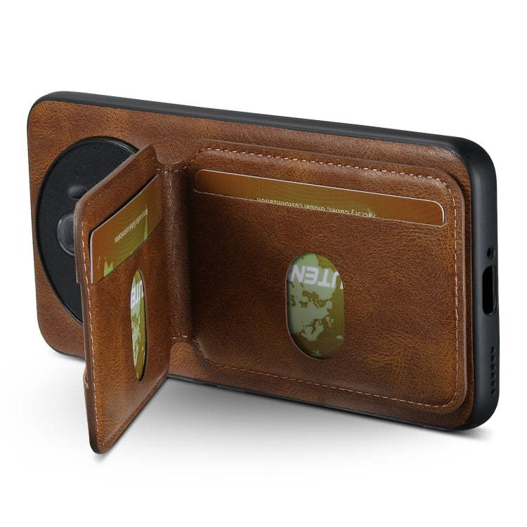 For Honor Magic6 Pro Suteni H02 Leather Wallet Stand Back Phone Case(Brown) - Honor Cases by Suteni | Online Shopping South Africa | PMC Jewellery | Buy Now Pay Later Mobicred