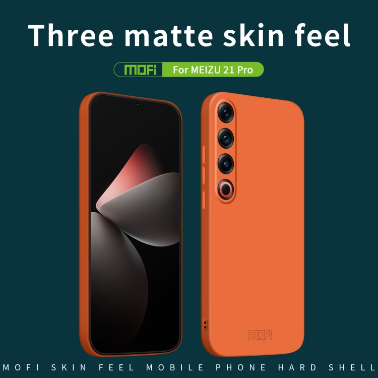 For Meizu 21 Pro MOFI Qin Series Skin Feel All-inclusive PC Phone Case(Orange) - Meizu by MOFI | Online Shopping South Africa | PMC Jewellery