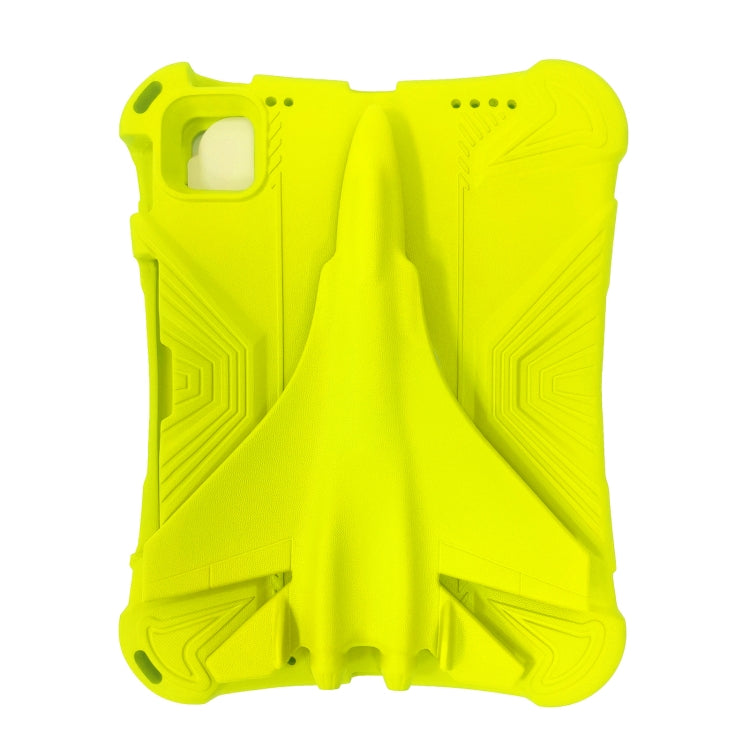 For iPad Air 11 2024 360 Rotation Aircraft Holder EVA Shockproof Tablet Case(Yellow) - iPad Air 11 2024 Cases by PMC Jewellery | Online Shopping South Africa | PMC Jewellery | Buy Now Pay Later Mobicred