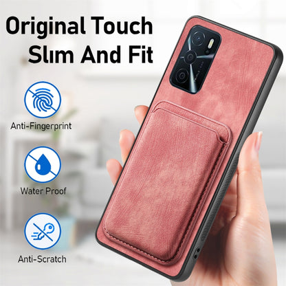 For OPPO Find X5 Pro Retro Leather Card Bag Magnetic Phone Case(Pink) - OPPO Cases by PMC Jewellery | Online Shopping South Africa | PMC Jewellery | Buy Now Pay Later Mobicred