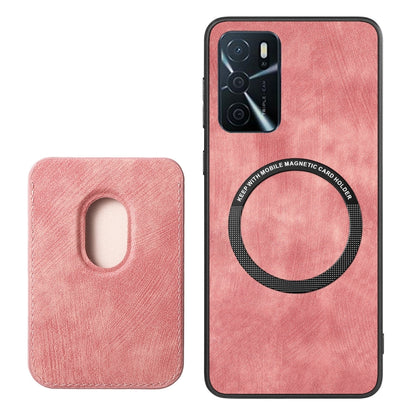 For OPPO A72 5G Retro Leather Card Bag Magnetic Phone Case(Pink) - OPPO Cases by PMC Jewellery | Online Shopping South Africa | PMC Jewellery | Buy Now Pay Later Mobicred