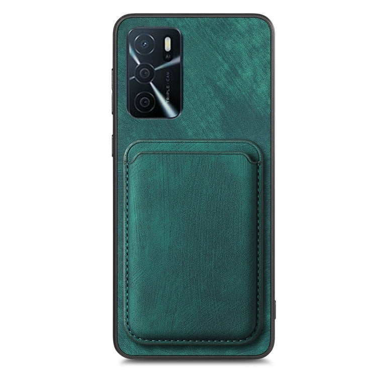 For OPPO A52 / A72/ A92 Retro Leather Card Bag Magnetic Phone Case(Green) - OPPO Cases by PMC TechLife | Online Shopping South Africa | PMC TechLife | Buy Now Pay Later Mobicred