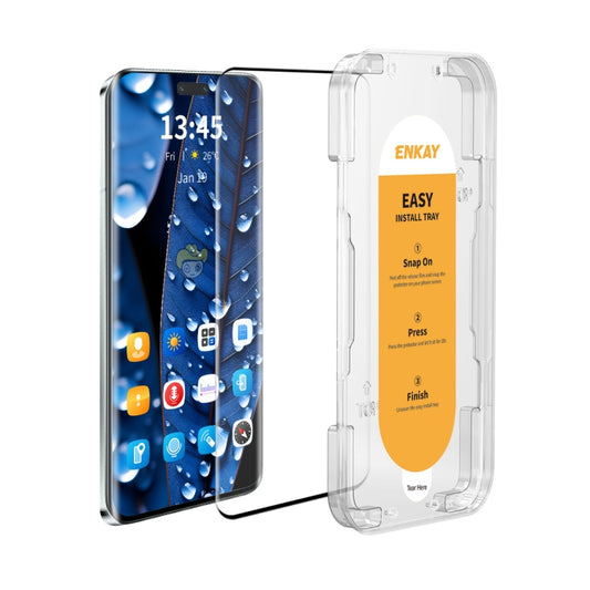 For Xiaomi 14 Civi / Civi 4 Pro ENKAY Easy Install Hot Bending Full Coverage Side Glue Tempered Glass Film -  by ENKAY | Online Shopping South Africa | PMC Jewellery | Buy Now Pay Later Mobicred