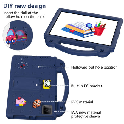 For Blackview Oscal Pad 15 2023 10.36/Tab 11 Handle Kickstand Children EVA Shockproof Tablet Case(Navy Blue) - Others by PMC Jewellery | Online Shopping South Africa | PMC Jewellery | Buy Now Pay Later Mobicred