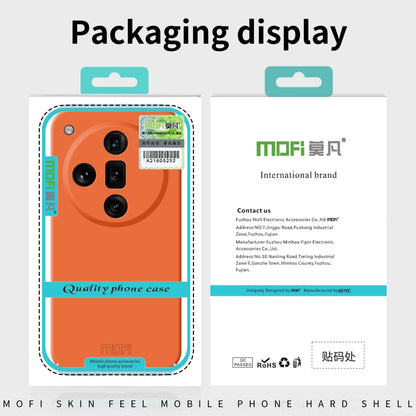 For OPPO Find X7 MOFI Qin Series Skin Feel All-inclusive PC Phone Case(Green) - Find X7 Cases by MOFI | Online Shopping South Africa | PMC Jewellery