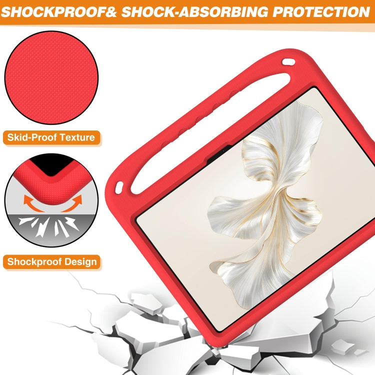 For Honor Pad 9 12.1 Handle EVA Shockproof Tablet Case with Holder(Red) - Honor by PMC TechLife | Online Shopping South Africa | PMC TechLife | Buy Now Pay Later Mobicred