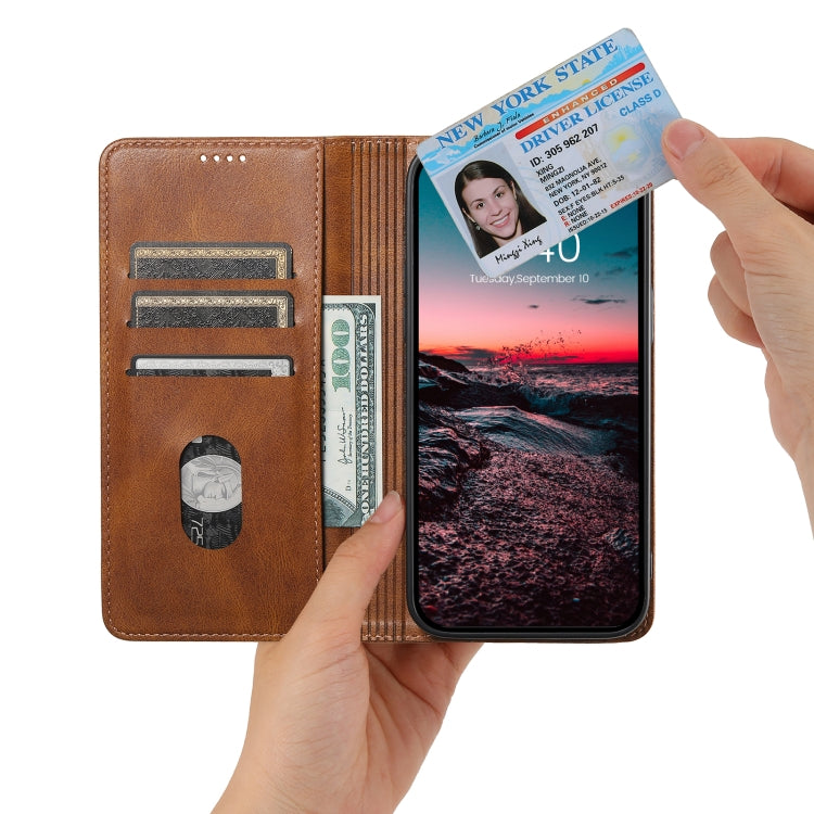 For Samsung Galaxy S24+ 5G Suteni J02 Oil Wax Wallet Leather Phone Case(Brown) - Galaxy S24+ 5G Cases by Suteni | Online Shopping South Africa | PMC Jewellery | Buy Now Pay Later Mobicred