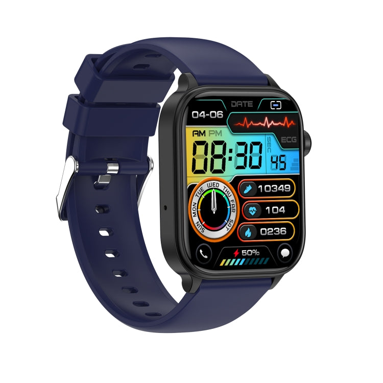 ET570 1.96 inch Color Screen Smart Watch Silicone Strap, Support Bluetooth Call / ECG(Blue) - Smart Watches by PMC Jewellery | Online Shopping South Africa | PMC Jewellery