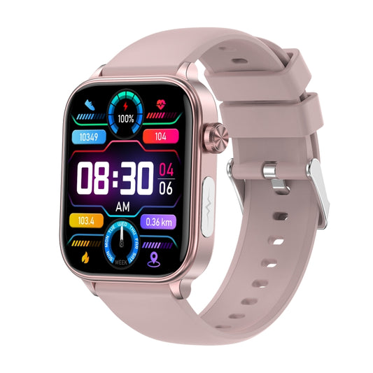 ET570 1.96 inch Color Screen Smart Watch Silicone Strap, Support Bluetooth Call / ECG(Pink) - Smart Watches by PMC Jewellery | Online Shopping South Africa | PMC Jewellery