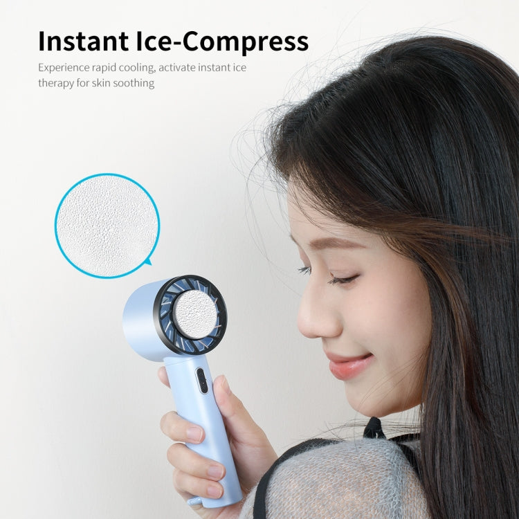 ENKAY Hat-Prince Handheld Mini Portable Cold Compress Cooling Fan(Blue) - Electric Fans by ENKAY | Online Shopping South Africa | PMC Jewellery | Buy Now Pay Later Mobicred