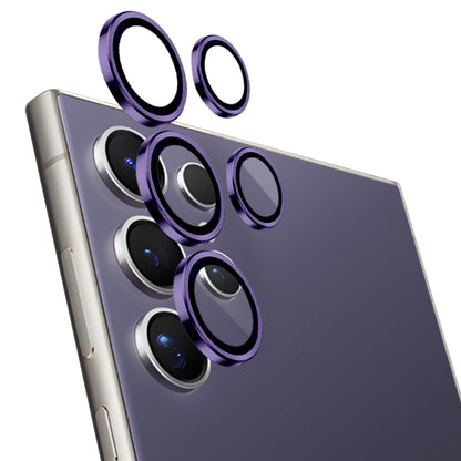 For Samsung Galaxy S24 Ultra 5G NORTHJO Camera LensCD Vein Metal Ring Tempered Glass Film(Purple) - Galaxy S24 Ultra 5G Tempered Glass by NORTHJO | Online Shopping South Africa | PMC Jewellery | Buy Now Pay Later Mobicred