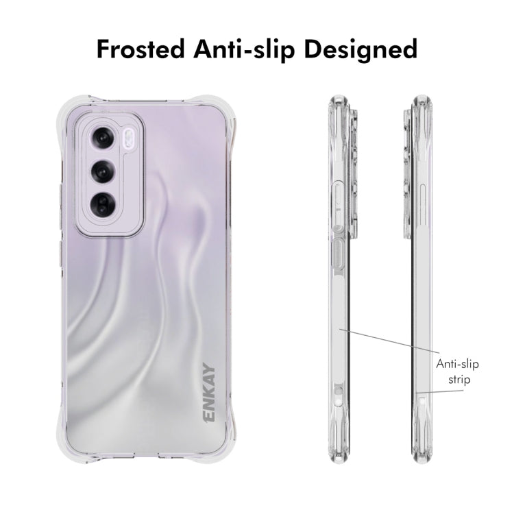 For OPPO Reno12 Global ENKAY Clear TPU Shockproof Anti-slip Phone Case - OPPO Cases by ENKAY | Online Shopping South Africa | PMC Jewellery | Buy Now Pay Later Mobicred