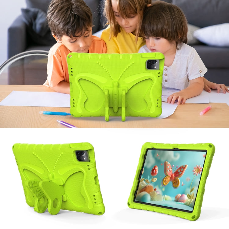 For iPad Air 11 2024 Butterfly Bracket EVA Shockproof Tablet Case(Grass Green) - iPad Air 11 2024 Cases by PMC Jewellery | Online Shopping South Africa | PMC Jewellery | Buy Now Pay Later Mobicred