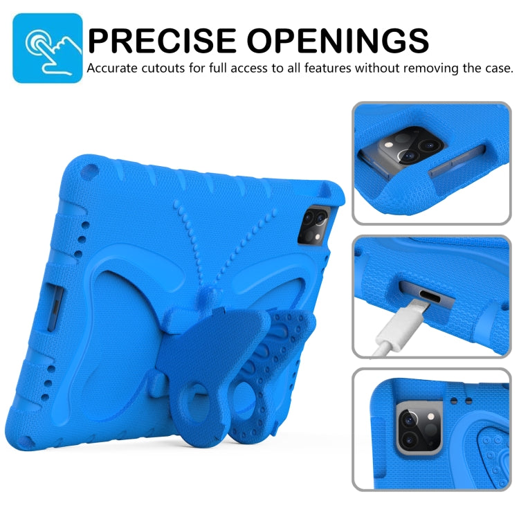 For iPad Pro 11 2024 Butterfly Bracket EVA Shockproof Tablet Case(Blue) - iPad Pro 11 2024 Cases by PMC Jewellery | Online Shopping South Africa | PMC Jewellery | Buy Now Pay Later Mobicred