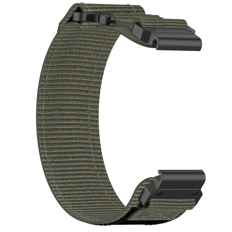 For Garmin Quatix 7 Pro 22mm Nylon Hook And Loop Fastener Watch Band(Grey) - Watch Bands by PMC Jewellery | Online Shopping South Africa | PMC Jewellery