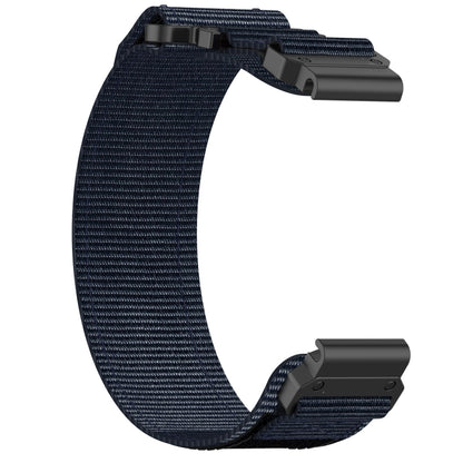For Garmin Descent G1 22mm Nylon Hook And Loop Fastener Watch Band(Blue) - Watch Bands by PMC Jewellery | Online Shopping South Africa | PMC Jewellery