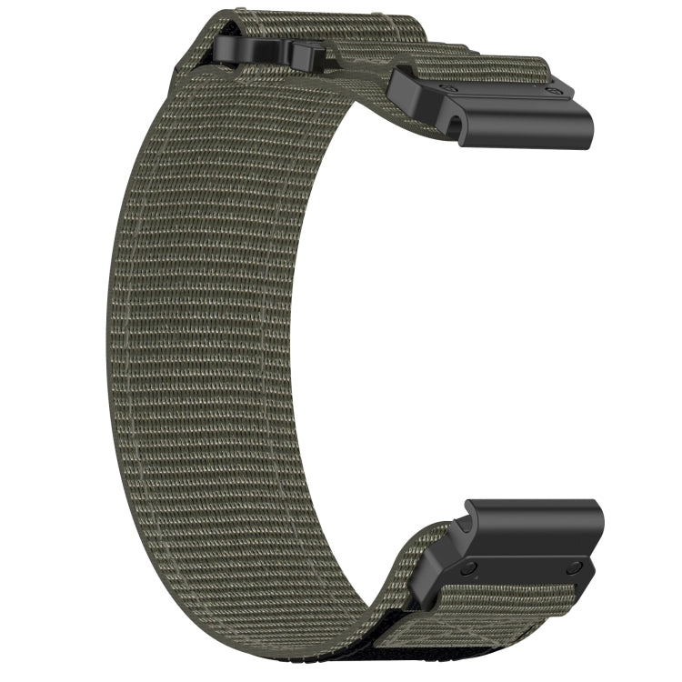 For Garmin Instinct 2X Solar 26mm Nylon Hook And Loop Fastener Watch Band(Grey) - Watch Bands by PMC TechLife | Online Shopping South Africa | PMC TechLife