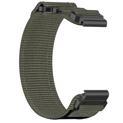 For Garmin Tactix 7 26mm Nylon Hook And Loop Fastener Watch Band(Grey) - Watch Bands by PMC Jewellery | Online Shopping South Africa | PMC Jewellery