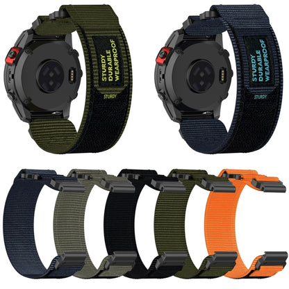 For Garmin Fenix 5S Plus 20mm Nylon Hook And Loop Fastener Watch Band(Grey) - Watch Bands by PMC Jewellery | Online Shopping South Africa | PMC Jewellery