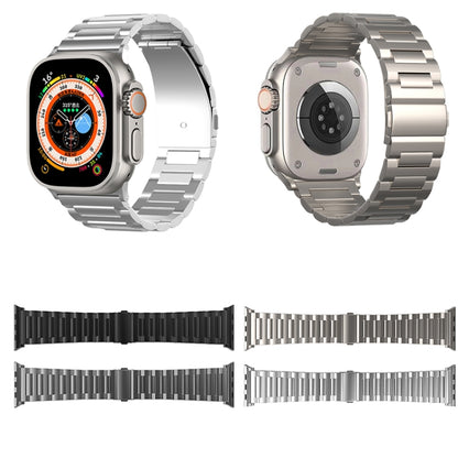 For Apple Watch Series 7 45mm I-Shaped Titanium Watch Band(Titanium) - Watch Bands by PMC Jewellery | Online Shopping South Africa | PMC Jewellery