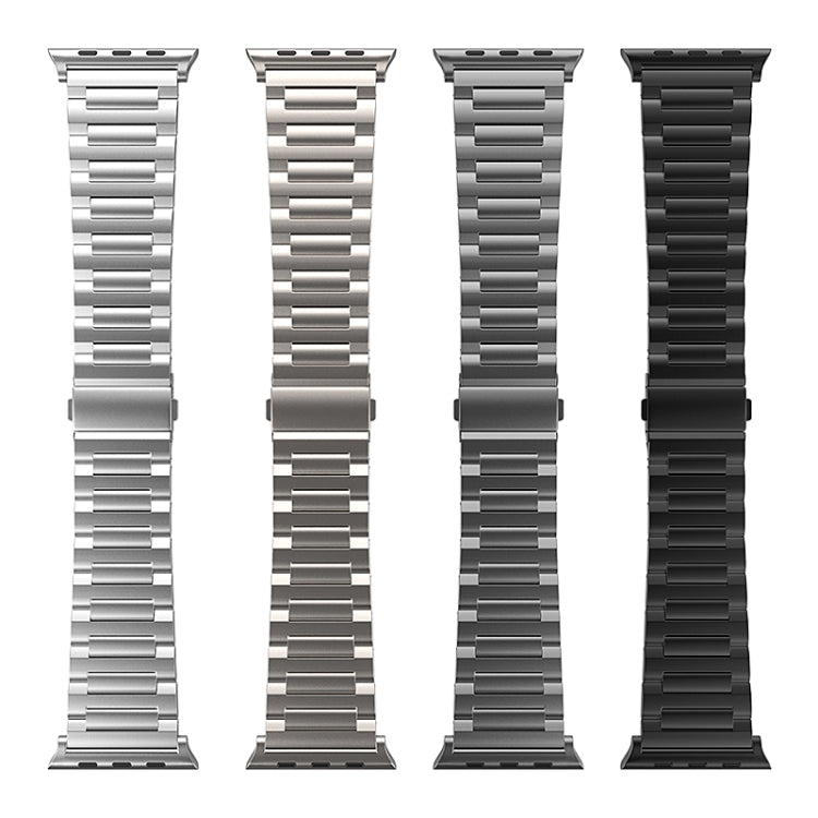 For Apple Watch SE 2023 44mm I-Shaped Titanium Watch Band(Sliver) - Watch Bands by PMC Jewellery | Online Shopping South Africa | PMC Jewellery