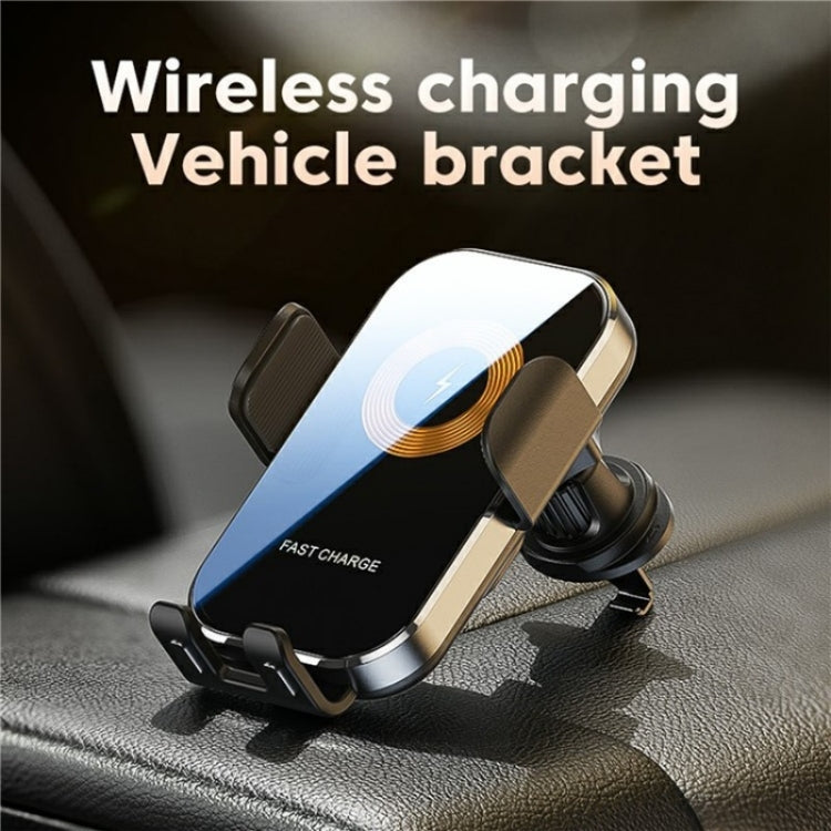 X12 Car Air Vent Touch Sensing Wireless Phone Charger Holder(Silver) - Wireless Charger Holders by PMC TechLife | Online Shopping South Africa | PMC TechLife | Buy Now Pay Later Mobicred