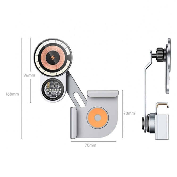 A8S 15W Wireless Charging New Energy Vehicle Navigation Bracket For Tesla Car Screen Base - Car Charger by PMC TechLife | Online Shopping South Africa | PMC TechLife | Buy Now Pay Later Mobicred