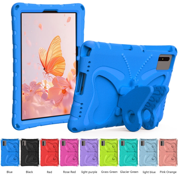 For Samsung Galaxy Tab S9 FE X510 Butterfly Bracket EVA Shockproof Tablet Case(Blue) - Galaxy Tab S9 FE by PMC Jewellery | Online Shopping South Africa | PMC Jewellery | Buy Now Pay Later Mobicred