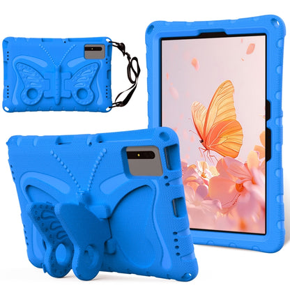 For Samsung Galaxy Tab S9 11 X710 Butterfly Bracket EVA Shockproof Tablet Case(Blue) - Other Galaxy Tab PC by PMC Jewellery | Online Shopping South Africa | PMC Jewellery | Buy Now Pay Later Mobicred