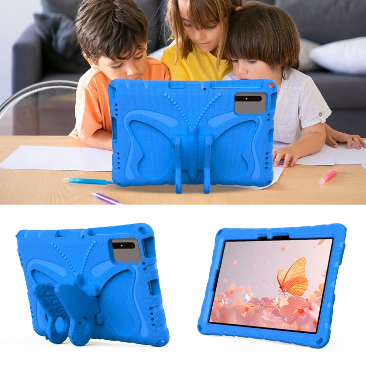 For Samsung Galaxy Tab S9 11 X710 Butterfly Bracket EVA Shockproof Tablet Case(Blue) - Other Galaxy Tab PC by PMC Jewellery | Online Shopping South Africa | PMC Jewellery | Buy Now Pay Later Mobicred