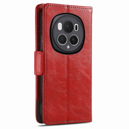 For Honor Magic6 Pro CaseNeo Splicing Dual Magnetic Buckle Leather Phone Case(Red) - Honor Cases by PMC Jewellery | Online Shopping South Africa | PMC Jewellery | Buy Now Pay Later Mobicred