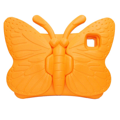 For iPad Air 11 2024 Butterfly Bracket Kids EVA Shockproof Tablet Case(Orange) - iPad Air 11 2024 Cases by PMC Jewellery | Online Shopping South Africa | PMC Jewellery | Buy Now Pay Later Mobicred