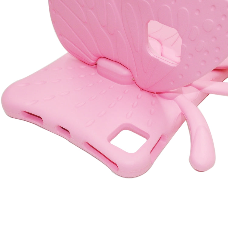 For iPad Air 11 2024 Butterfly Bracket Kids EVA Shockproof Tablet Case(Pink) - iPad Air 11 2024 Cases by PMC Jewellery | Online Shopping South Africa | PMC Jewellery | Buy Now Pay Later Mobicred